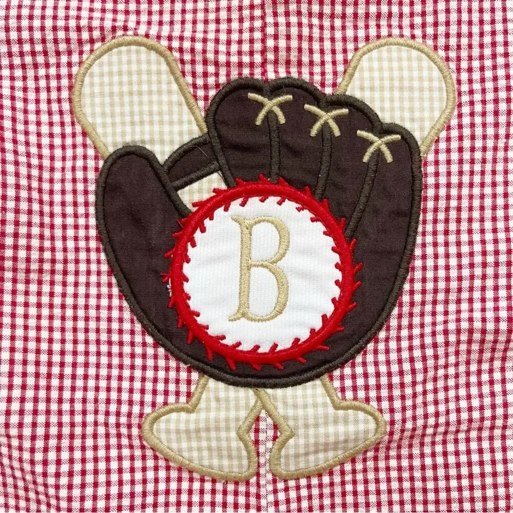 Stellybelly Gingham Baseball Jon Jon